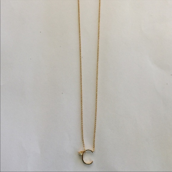 Delicate Monogram Anthropologie Block Letter Monogram Necklace